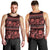 Azerbaijan Men Tank Top Traditional Pattern Ornament With Flowers Buta Red - Wonder Print Shop