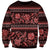 Azerbaijan Sweatshirt Traditional Pattern Ornament With Flowers Buta Red - Wonder Print Shop