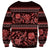 Azerbaijan Sweatshirt Traditional Pattern Ornament With Flowers Buta Red - Wonder Print Shop