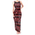 Azerbaijan Tank Maxi Dress Traditional Pattern Ornament With Flowers Buta Red - Wonder Print Shop