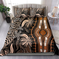 Tribal patterned duvet cover set in black with gold and beige central medallion