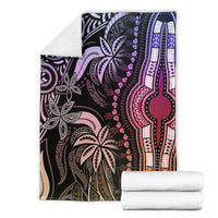 Pastel dashiki pattern blanket folded for display, black with purple pink elephant print