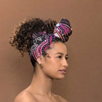 Polynesia Mixed African Dashiki Simple Headwrap Afro-pacific Culture - Pastel