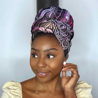 Polynesia Mixed African Dashiki Simple Headwrap Afro-pacific Culture - Pastel