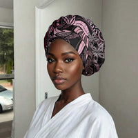 Polynesia Mixed African Dashiki Easy Headwrap Afro-pacific Culture - Pink