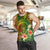 Polynesia Men Tank Top Pasifika Tribal with Tropical Flowers - Wonder Print Shop