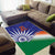 India Cricket Custom Area Rug Ashoka Chakra with Flag Style LT9 - Wonder Print Shop