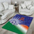 India Cricket Custom Area Rug Ashoka Chakra with Flag Style LT9 - Wonder Print Shop