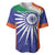 India Cricket Custom Baseball Jersey Ashoka Chakra with Flag Style LT9 - Wonder Print Shop