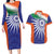 India Cricket Custom Couples Matching Long Sleeve Bodycon Dress and Hawaiian Shirt Ashoka Chakra with Flag Style LT9 - Wonder Print Shop