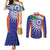 India Cricket Custom Couples Matching Mermaid Dress and Long Sleeve Button Shirt Ashoka Chakra with Flag Style