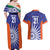 India Cricket Custom Couples Matching Off Shoulder Maxi Dress and Hawaiian Shirt Ashoka Chakra with Flag Style LT9 - Wonder Print Shop