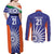 India Cricket Custom Couples Matching Off Shoulder Maxi Dress and Long Sleeve Button Shirt Ashoka Chakra with Flag Style LT9 - Wonder Print Shop