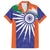 India Cricket Custom Family Matching Long Sleeve Bodycon Dress and Hawaiian Shirt Ashoka Chakra with Flag Style LT9 - Wonder Print Shop