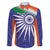 India Cricket Custom Family Matching Long Sleeve Bodycon Dress and Hawaiian Shirt Ashoka Chakra with Flag Style LT9 - Wonder Print Shop