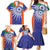 India Cricket Custom Family Matching Mermaid Dress and Hawaiian Shirt Ashoka Chakra with Flag Style LT9 - Wonder Print Shop