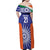 India Cricket Custom Family Matching Off Shoulder Maxi Dress and Hawaiian Shirt Ashoka Chakra with Flag Style LT9 - Wonder Print Shop