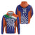 India Cricket Custom Hoodie Ashoka Chakra with Flag Style - Wonder Print Shop