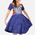 India Cricket Custom Kid Short Sleeve Dress Ashoka Chakra with Flag Style - Wonder Print Shop