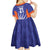 India Cricket Custom Kid Short Sleeve Dress Ashoka Chakra with Flag Style - Wonder Print Shop