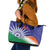 India Cricket Custom Leather Tote Bag Ashoka Chakra with Flag Style - Wonder Print Shop