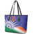 India Cricket Custom Leather Tote Bag Ashoka Chakra with Flag Style - Wonder Print Shop