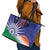 India Cricket Custom Leather Tote Bag Ashoka Chakra with Flag Style - Wonder Print Shop