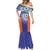 India Cricket Custom Mermaid Dress Ashoka Chakra with Flag Style - Wonder Print Shop