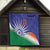 India Cricket Custom Quilt Ashoka Chakra with Flag Style - Wonder Print Shop