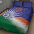 India Cricket Custom Quilt Bed Set Ashoka Chakra with Flag Style - Wonder Print Shop