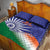 India Cricket Custom Quilt Bed Set Ashoka Chakra with Flag Style - Wonder Print Shop