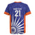 India Cricket Custom Rugby Jersey Ashoka Chakra with Flag Style