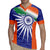 India Cricket Custom Rugby Jersey Ashoka Chakra with Flag Style