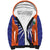 India Cricket Custom Sherpa Hoodie Ashoka Chakra with Flag Style