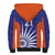 India Cricket Custom Sherpa Hoodie Ashoka Chakra with Flag Style