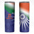 India Cricket Custom Skinny Tumbler Ashoka Chakra with Flag Style