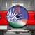 India Cricket Custom Spare Tire Cover Ashoka Chakra with Flag Style - Wonder Print Shop