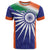 India Cricket Custom T Shirt Ashoka Chakra with Flag Style - Wonder Print Shop