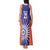 India Cricket Custom Tank Maxi Dress Ashoka Chakra with Flag Style