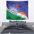 India Cricket Custom Tapestry Ashoka Chakra with Flag Style