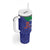 India Cricket Custom Tumbler With Handle Ashoka Chakra with Flag Style