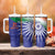 India Cricket Custom Tumbler With Handle Ashoka Chakra with Flag Style