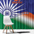 India Cricket Custom Window Curtain Ashoka Chakra with Flag Style - Wonder Print Shop