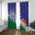 India Cricket Custom Window Curtain Ashoka Chakra with Flag Style - Wonder Print Shop