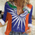 India Cricket Custom Women Casual Shirt Ashoka Chakra with Flag Style - Wonder Print Shop