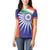 India Cricket Custom Women Polo Shirt Ashoka Chakra with Flag Style - Wonder Print Shop