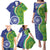 India Vs Australian Cricket Custom Family Matching Puletasi and Hawaiian Shirt Ashoka Chakra and Aboriginal Together - Wonder Print Shop