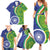 India Vs Australian Cricket Custom Family Matching Summer Maxi Dress and Hawaiian Shirt Ashoka Chakra and Aboriginal Together - Wonder Print Shop