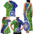 India Vs Australian Cricket Custom Family Matching Tank Maxi Dress and Hawaiian Shirt Ashoka Chakra and Aboriginal Together - Wonder Print Shop