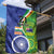 India Vs Australian Cricket Custom Garden Flag Ashoka Chakra and Aboriginal Together - Wonder Print Shop